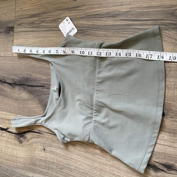NEW Free People FP Movement Never Better Tank Top Size XS Scoop Neck Sage Stone - Picture 6 of 8